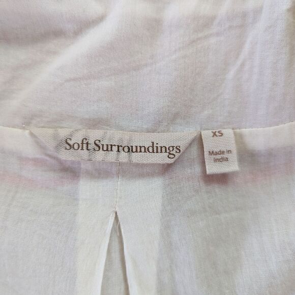 Soft Surroundings XS Cropped Jacket Boho Western Coastal Cowgirl Prairirecore - Picture 2 of 13